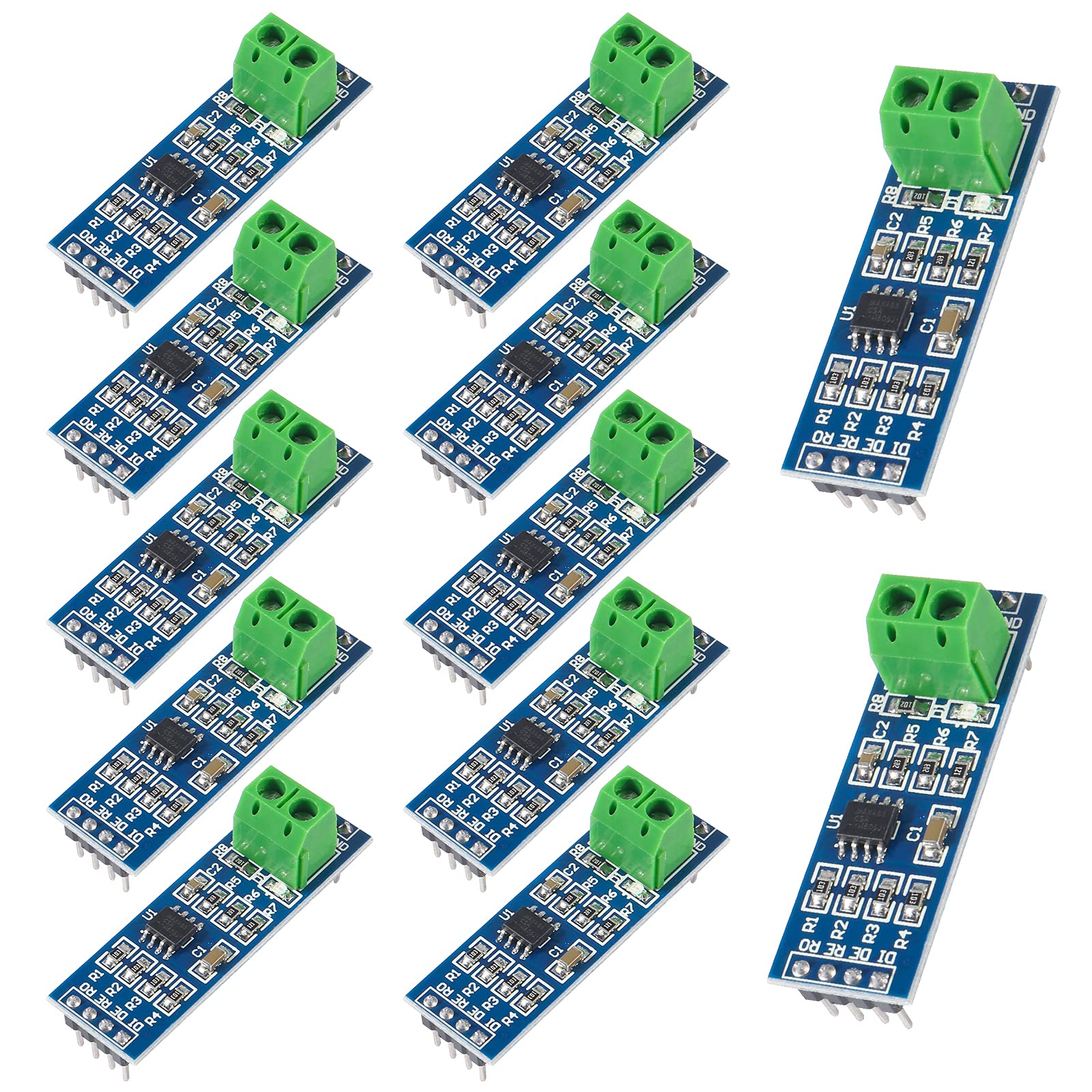 Amazon.com: DORHEA 12Pcs MAX485 Transceiver Module TTL UART Serial